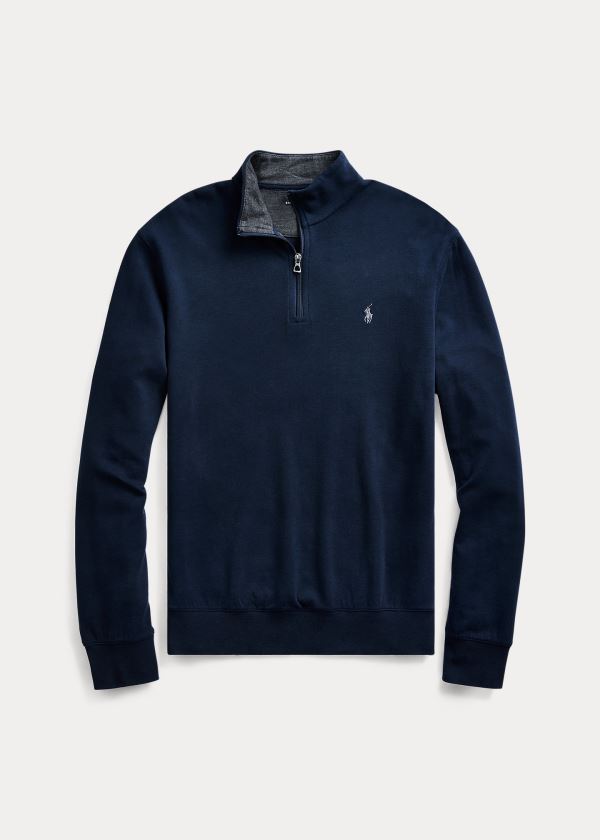 Polo Ralph Lauren Jersey Quarter-Zip Pullover Herre Danmark (OIPMV1264)